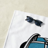 Klassische Abbildung des Cartoon eines LKW Strandtuch (Beispiel)