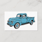 Klassische Abbildung des Cartoon eines LKW Visitenkarte (Rückseite)