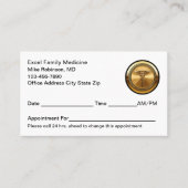 Klassische, aber einfache Personalausweise Terminkarte (Vorderseite)