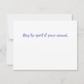 Klassische, aber moderne und friedliche Eleganz Mitteilungskarte (Rückseite)