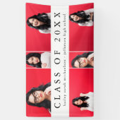 Klassische Abschluss-FotoCollage mit dem Namen Sch Banner (Vertikal)