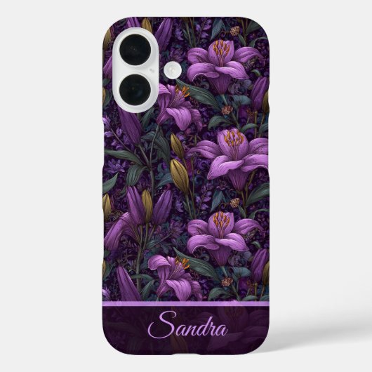 Klassische Abschlussgeschenk-Lilien Name Case-Mate iPhone Hülle (Rückseite)