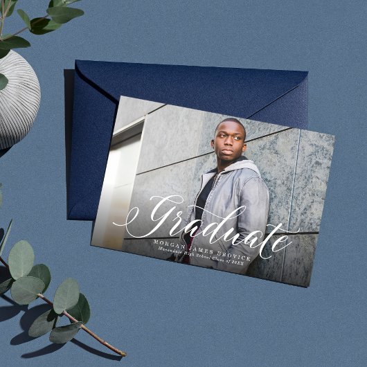 Klassische Absolvente Drehbuch Horizontale Marine  Ankündigung