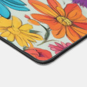 Klassische Abstrakte Blüte - Schreibtischmatte (Ecke)