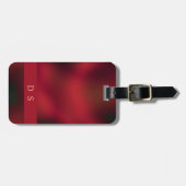 Klassische Abstrakte rote und schwarze Monogramm-G Gepäckanhänger (Vorderseite horizontal)