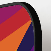 Klassische Abstrakte Streifen Pickleball Schläger (Linke Seite)