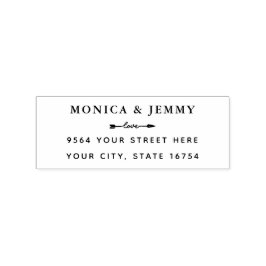 Klassische Adressenselbstfarben, Briefmarke aus Ed Gummistempel