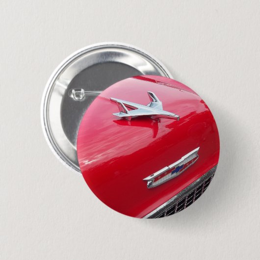 Klassische aero Arthaubenverzierung mit roter Button (Vorne & Hinten)