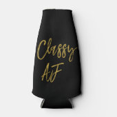 Klassische AF Schwarz- und Goldfolie Cooler Flaschenkühler (Vorderseite)