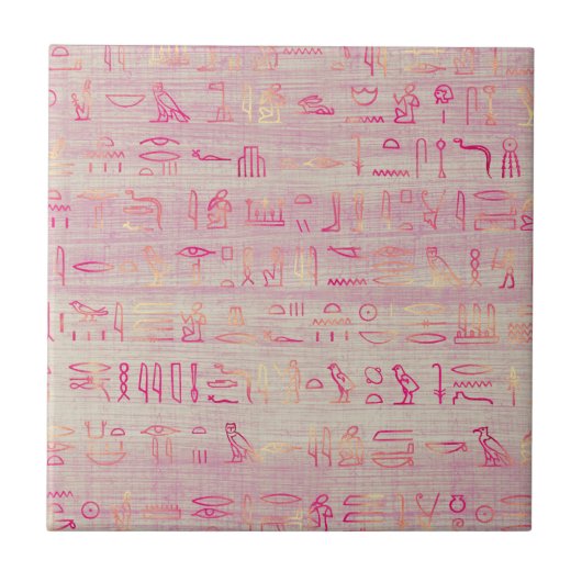 Klassische ägyptische Hieroglyphen Fliese (Vorderseite)