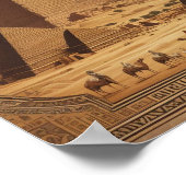 Klassische ägyptische Pyramiden Poster (Ecke)