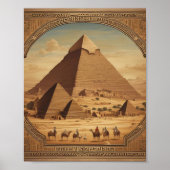 Klassische ägyptische Pyramiden Poster (Vorne)