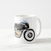 Klassische AJS 7R Motorrad-Tasse Kaffeetasse (VorderseiteRechts)