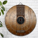 Klassische akustische Gitarre Dartscheibe<br><div class="desc">Klassisches Gitarrendesign für Ihr individuelles Dart-Board</div>