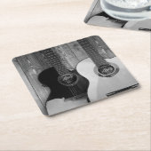 Klassische akustische Gitarren mit Elektronik Rechteckiger Pappuntersetzer (angewinkelt)