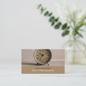 Klassische Alarmanlage, Horologe Visitenkarte (Stehend Vorderseite)