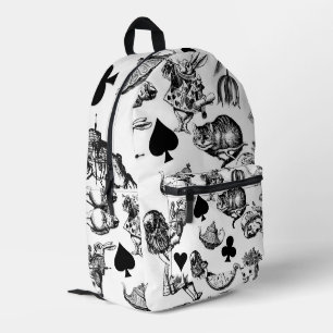 Klassische Alice-im-Wunderland-Figuren Bedruckter Rucksack