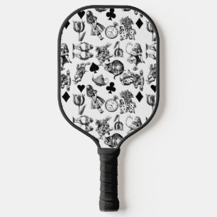 Klassische Alice-im-Wunderland-Figuren Pickleball Schläger