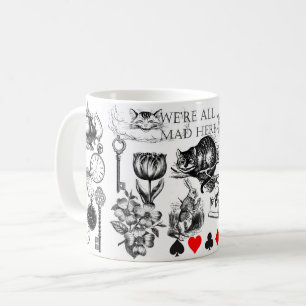 Klassische Alice im Wunderland Kaffeetasse