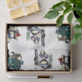 Klassische Alice im Wunderland Kaninchen-Cheshire- Seidenpapier (Geschenk)