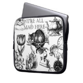Klassische Alice im Wunderland Laptopschutzhülle (Vorderseite Links)