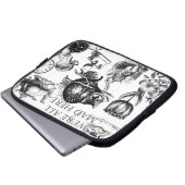 Klassische Alice im Wunderland Laptopschutzhülle (Vorne Knopf)