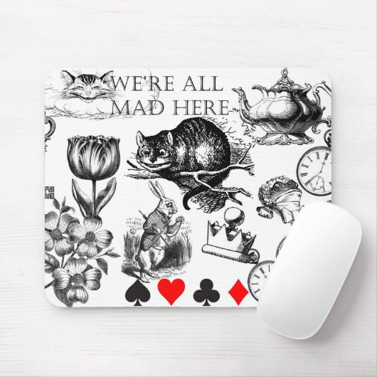 Klassische Alice im Wunderland Mousepad (Mit Mouse)