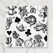 Klassische Alice im Wunderland: Original Geschenkanhänger (Rückseite)