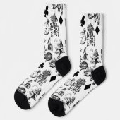 Klassische Alice im Wunderland: Original Socken (Linkes Detail)