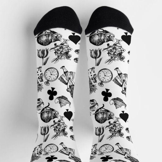Klassische Alice im Wunderland: Original Socken (Oben)