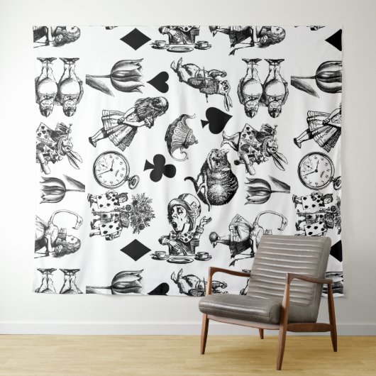 Klassische Alice im Wunderland: Original Wandteppich (Beispiel (Horizontal))