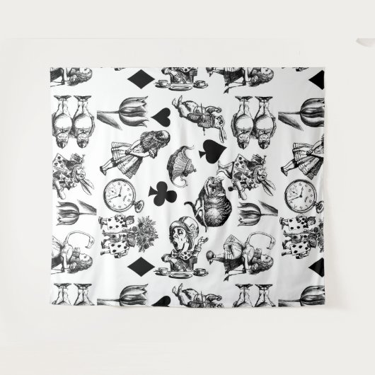 Klassische Alice im Wunderland: Original Wandteppich (Vorderseite (Horizontal))