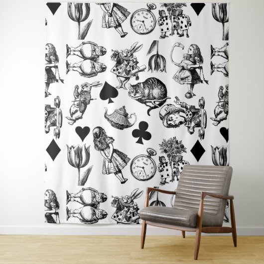 Klassische Alice im Wunderland: Original Wandteppich (Beispiel)