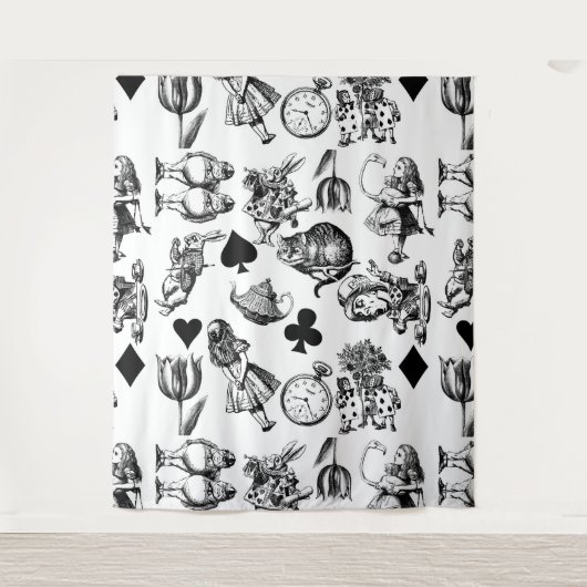 Klassische Alice im Wunderland: Original Wandteppich (Vorderseite)