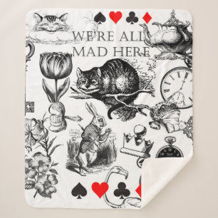 Klassische Alice im Wunderland Sherpadecke