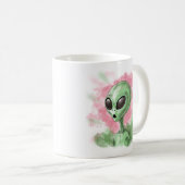Klassische Alien Kaffeetasse (VorderseiteRechts)