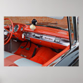 Klassische Alte Bel Air Dashboard Poster Art (Vorne)