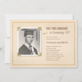 Klassische alte einladung