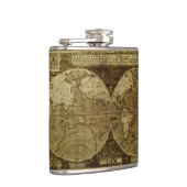 Klassische alte Welt Maps the Globe Flachmann (Rechts)