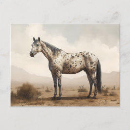 Klassische amerikanische Appaloosa-Pferdepostkarte Postkarte
