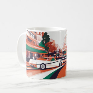 Klassische amerikanische Auto-Wandkunst, Vintage-A Kaffeetasse