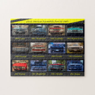Klassische amerikanische Automobile von den Puzzle