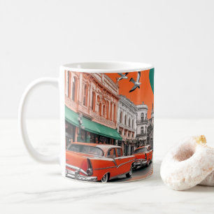 Klassische amerikanische Autos Wandkunst Druck, Vi Kaffeetasse