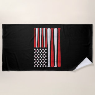 Klassische amerikanische Baseballflagge - Vintage Strandtuch