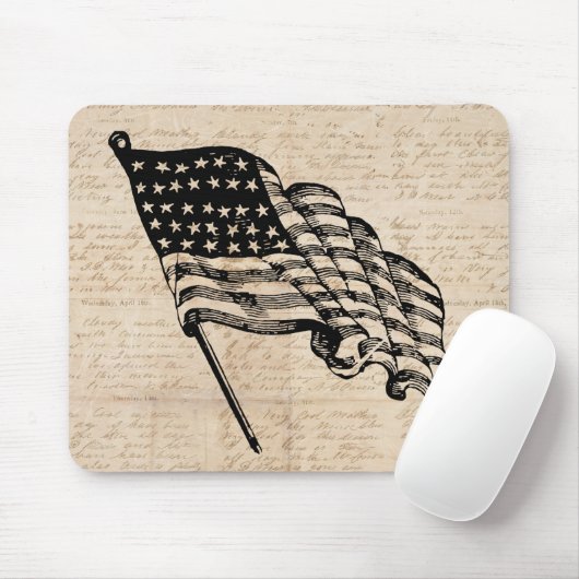 Klassische amerikanische Flagge Mousepad (Mit Mouse)