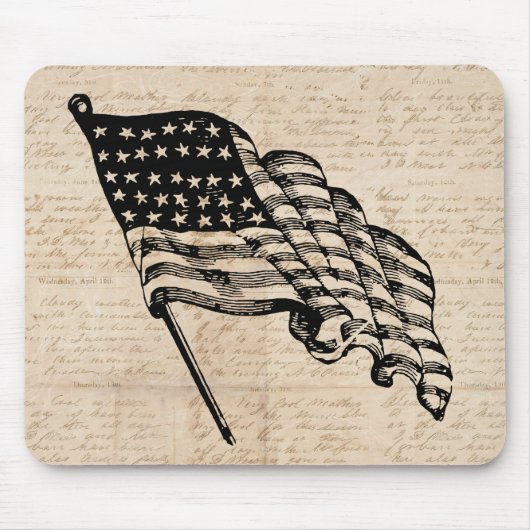 Klassische amerikanische Flagge Mousepad (Vorne)