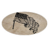 Klassische amerikanische Flagge Schneidebrett (Ecke)