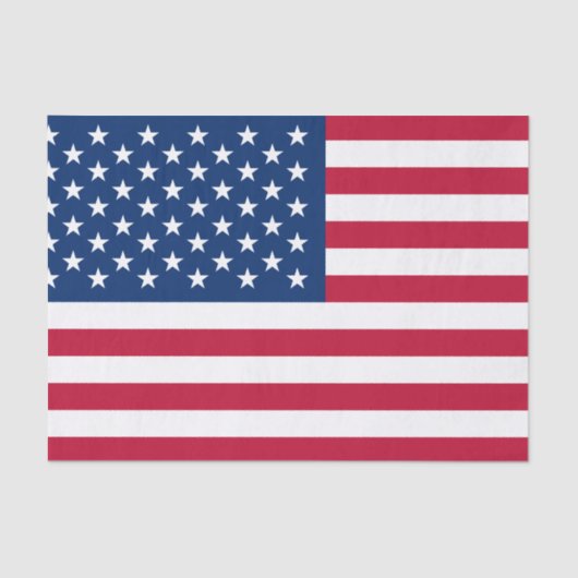 Klassische amerikanische Flagge Seidenpapier (Vorderseite)