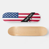 Klassische amerikanische Flagge Skateboard (Horizontal)