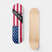 Klassische amerikanische Flagge Skateboard (Vorderseite)